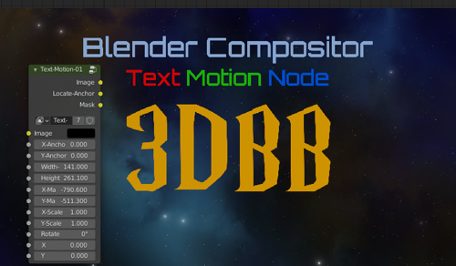 Compositor Node 3dbb Text-Motion-01 preview image